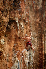 male rock climber 