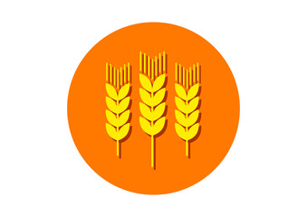 Cereal icon on white background