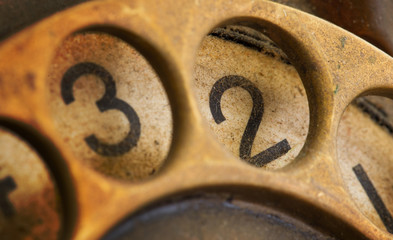 Close up of Vintage phone dial - 2