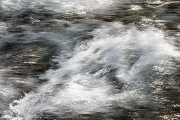 rough water in the mountain river water as a background