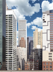 Fototapeta na wymiar Picture of various buildings in Manhattan, NYC