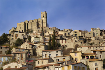 Fototapeta na wymiar General wieu, Eus, Pyrenees-Orientales, Languedoc-Roussillon, Fr