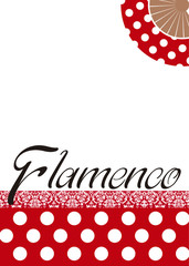 Poster flamenco. Folk spanish dance - obrazy, fototapety, plakaty