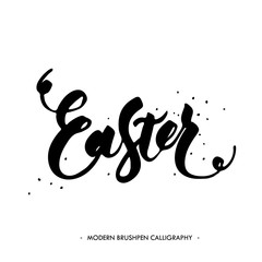 Easter lettering card. 