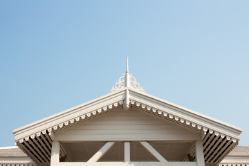 Gable vintage antique house.