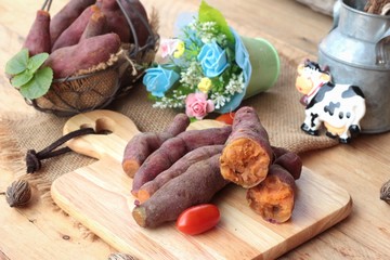 sweet potato boiled with of sugar delicious.