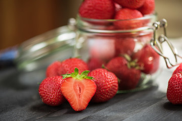 Fresh ripe strawberry