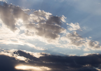 Obraz premium beautiful sky with clouds at dawn