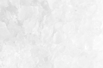 white salt as background. macro