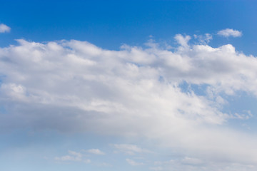 beautiful clouds on a blue sky