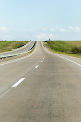 new asphalt road on nature