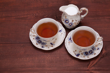 Tea and milk