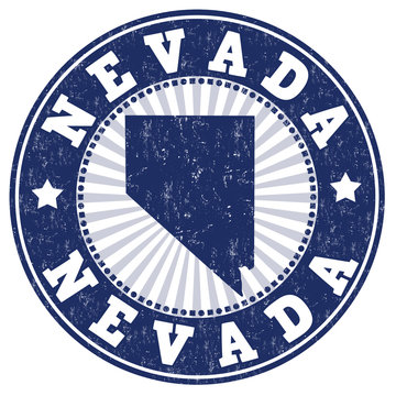 Nevada grunge stamp