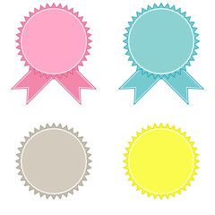 Set of vector vintage labels and emblems.