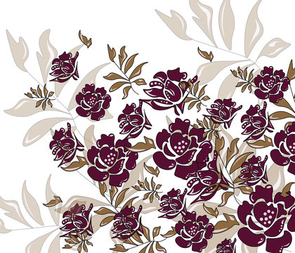 Rose flower background. Vector © castecodesign