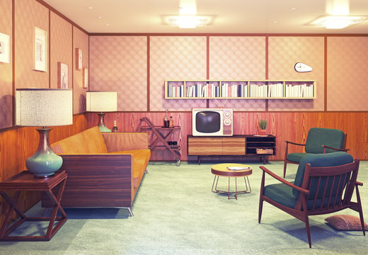 1950s Italian Mid-Century Modern Sideboard with Grissinato