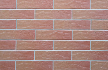 Tiles which imitate brick.