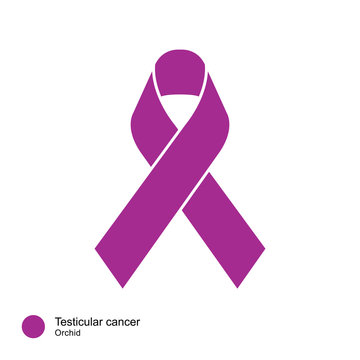 testicular cancer ribbon vector