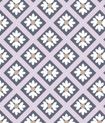 Chamomile ornament pattern background. Vector