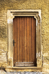 Old door of church