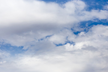 clouds in the blue sky as background