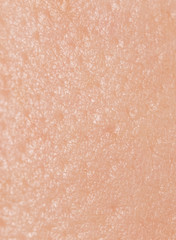 human skin as a background. macro