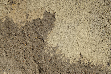 Part of the old wall crumbling abandoned building.