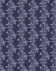 
Classic royal ornament acanthus flower pattern background. Vector