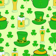 Seamless texture St. Patrick's Day