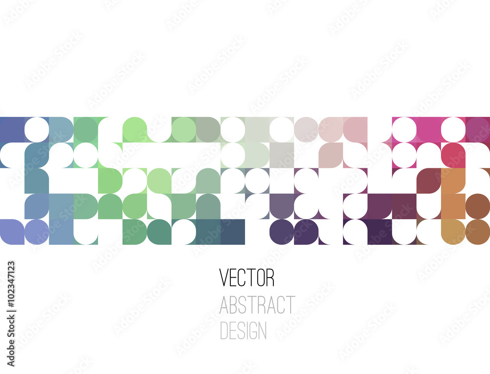 Poster bright abstract retro design. vector background