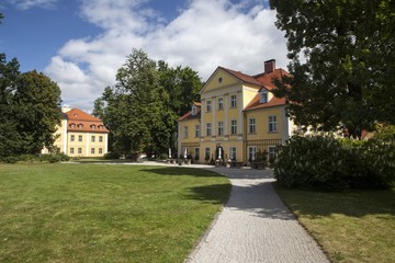 Fototapeta na wymiar Palace in Lomnica, Lower Silesia in Poland