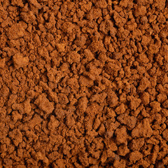 Surface coated with instant coffee