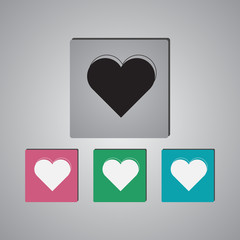 Heart - Valentine's Day vector icon