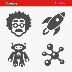 Science Icons. Professional, pixel perfect icons optimized for both large and small resolutions. EPS 8 format.