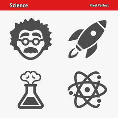 Science Icons. Professional, pixel perfect icons optimized for both large and small resolutions. EPS 8 format.