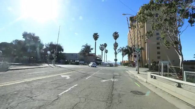 Time lapse of car driving Freeway 101 Ventura in California
