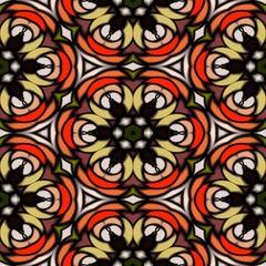 Seamless pattern kaleidoscopic texture background