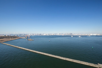 Fototapeta premium 東京ゲートブリッジから見た東京湾