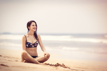 Fototapeta na wymiar woman in a bikini