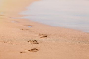 Footprints in the sand