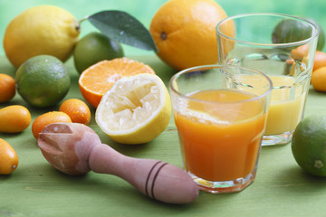 Making fresh fruit juice