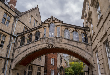 Fototapeta na wymiar The Bridge of Sighs in Oxford