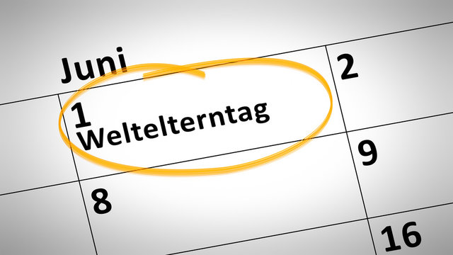 World parents day first of june in german language