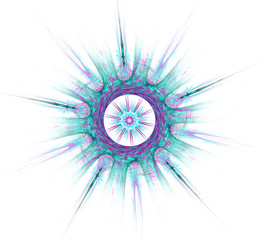 Obraz premium Abstract fractal design. Surreal star.