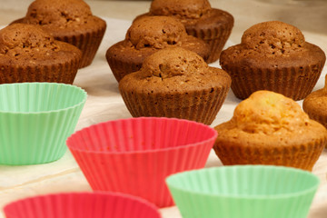 Baked in the oven muffins