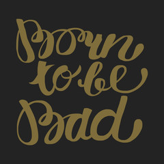 Vector image with hand drawn quote