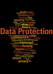 Data Protection, word cloud concept 8