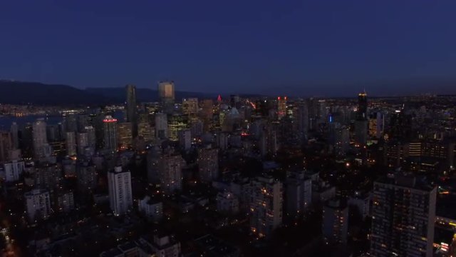 Aerial Canada Vancouver BC
Aerial video of downtown Vancouver BC at night in Canada.