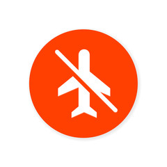 Obraz premium Orange Flat App Icon