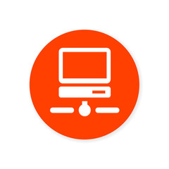 Orange Flat App Icon